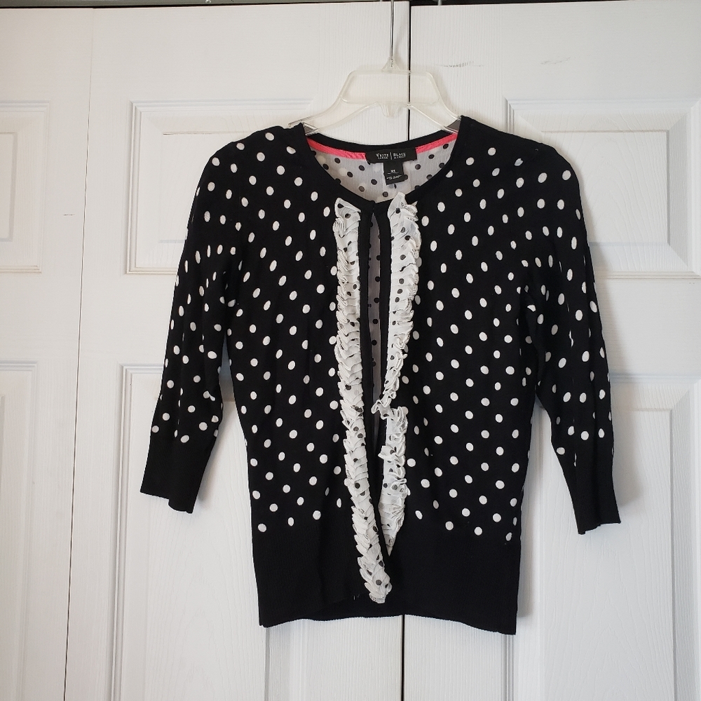 WHBM Polka Dot Cardigan XS